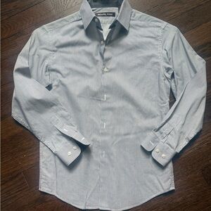 Michael Kors Blue Dress Shirt Classic Style